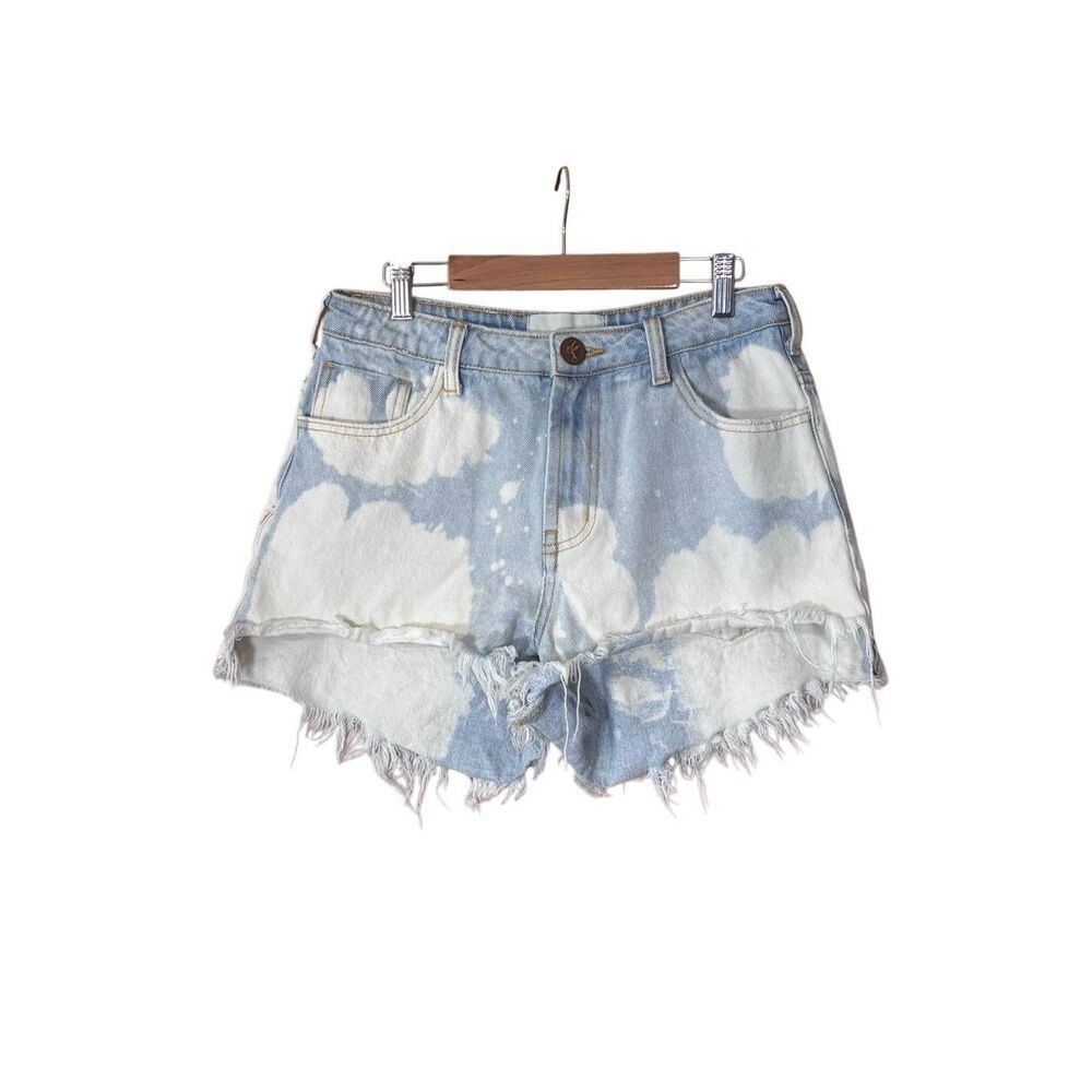 One teaspoon Bonita Bleached Light Wash High Waist Denim Cutoff Shorts